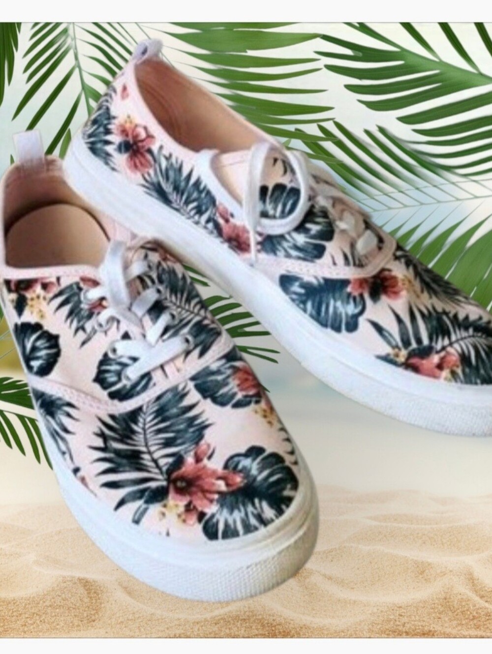 H&M Palm Leaf Shoes size 9.5